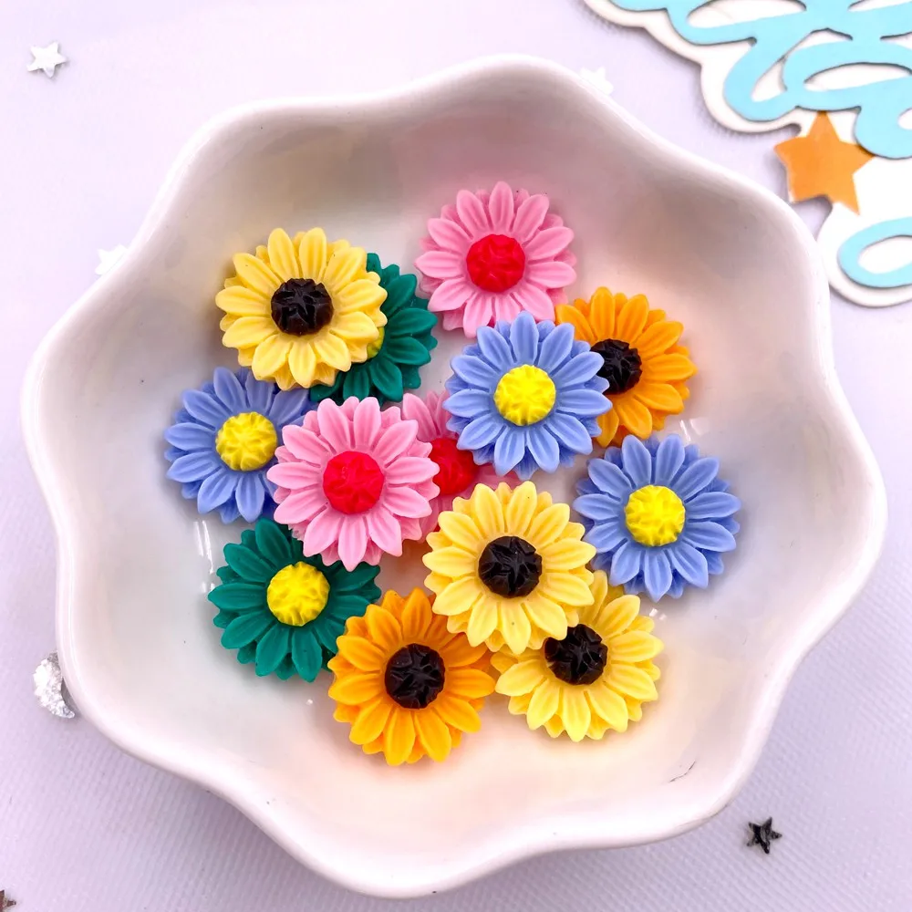 30Pcs Resin Colorful 15mm Sunf - Paradise Jewelry & Watches Llc Miami review and price
