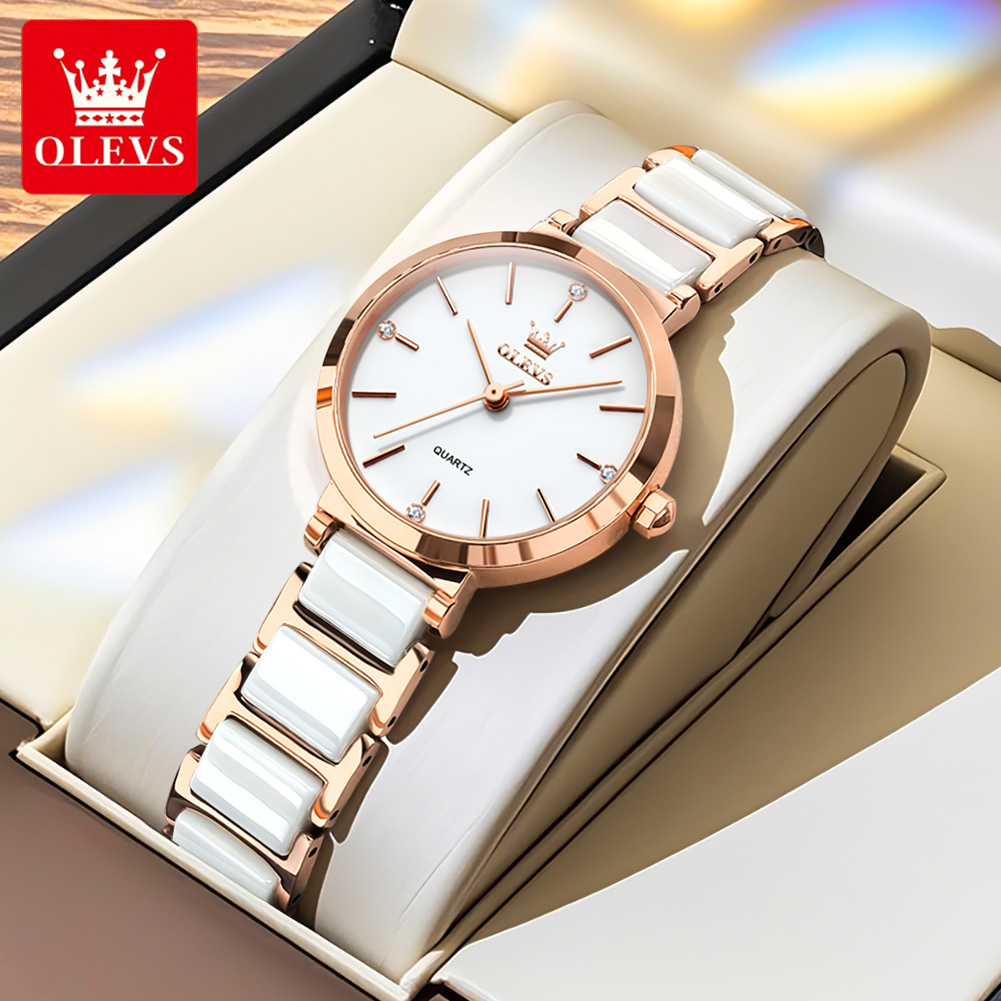 OLEVS Women Watch 5877 Luxury  - Jewelry For Watches review and price