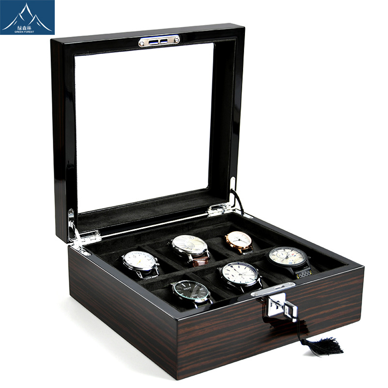Hxl wooden piano lacquer multi - Jewelry And Watches Box review and price