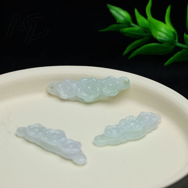 1pc Natural Jadeite Emerald Fl - Luxury Gifts Jewelry & Watches Namfleg Mostar review and price