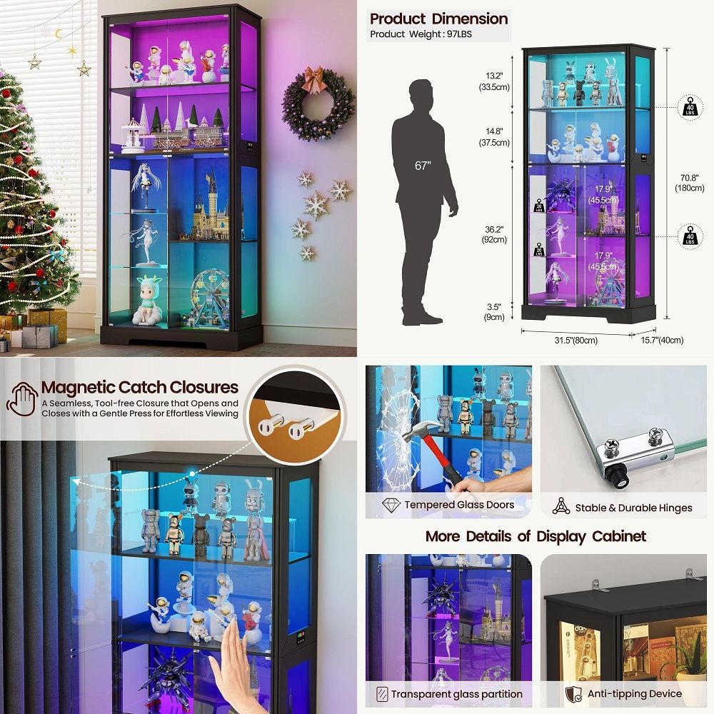 Lighted Corner Display Curio C - S&S Watches & Jewelry Ho Chi Minh review and price