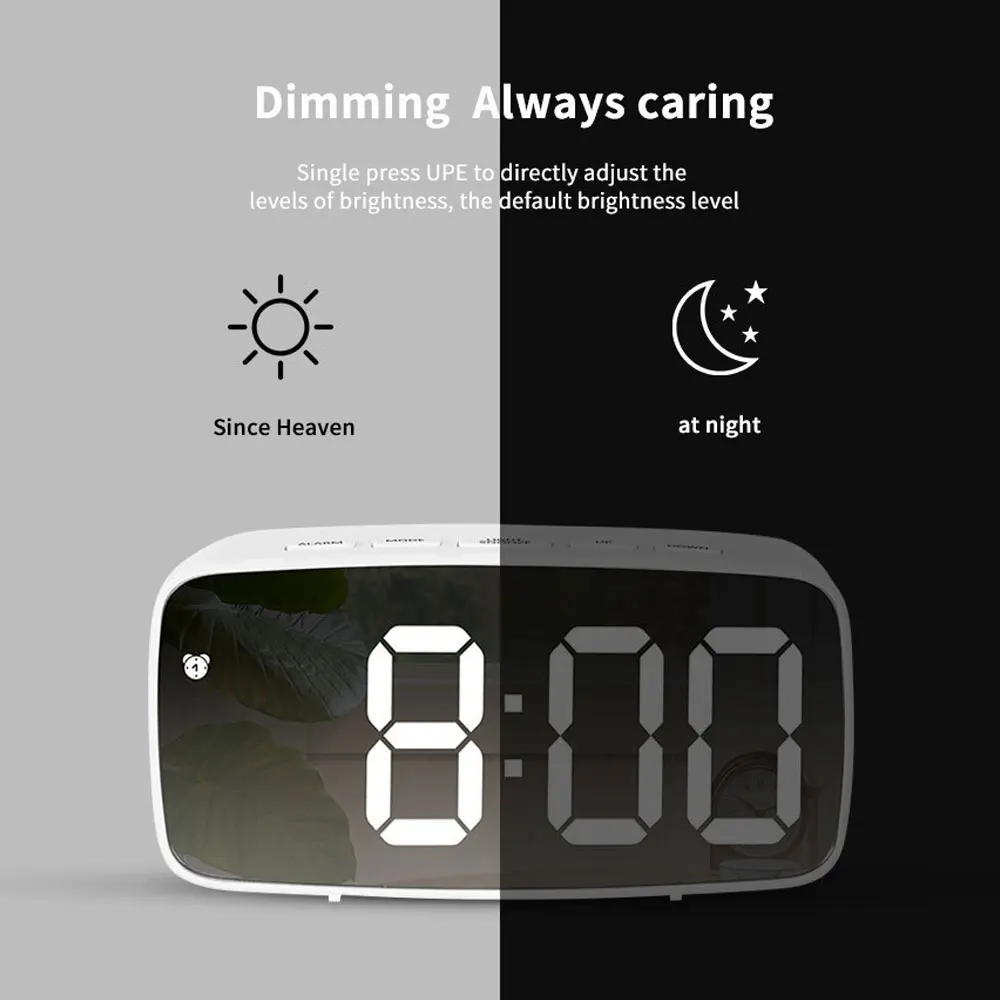 Acrylic Mirror Alarm Clock Ele - Moments Watches & Jewelry Vaughan Mills review and price