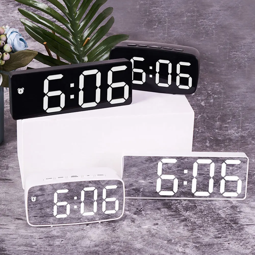 Acrylic Mirror Alarm Clock Ele - Moments Watches & Jewelry Vaughan Mills review and price