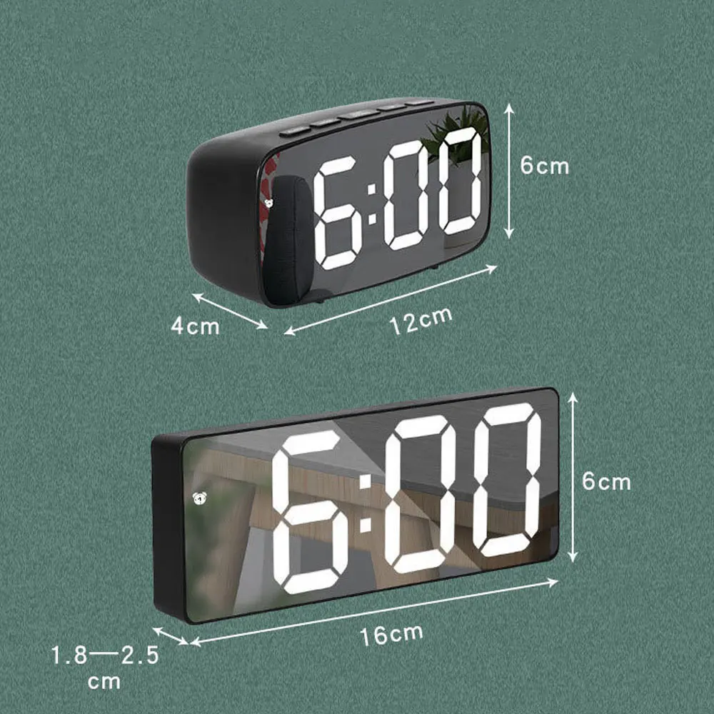 Acrylic Mirror Alarm Clock Ele - Moments Watches & Jewelry Vaughan Mills review and price