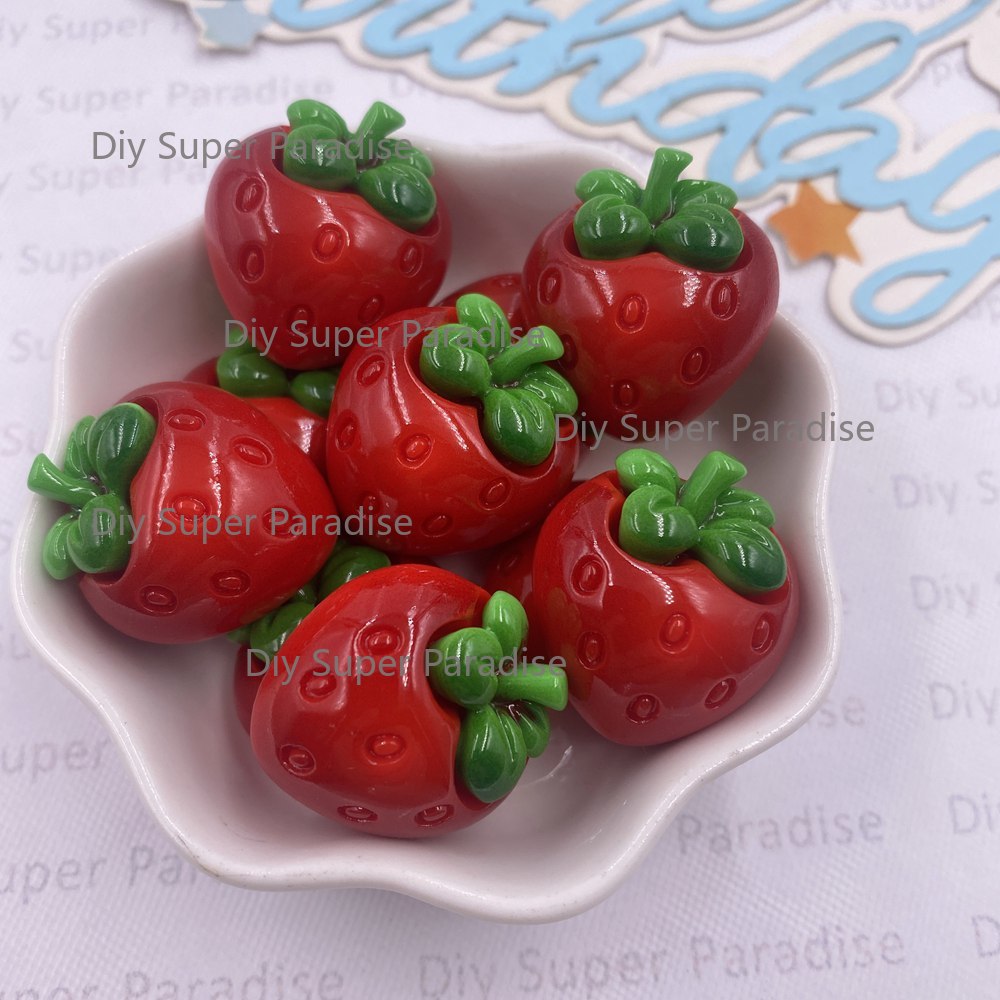 8PCS Resin Kawaii Colorful Red - Paradise Jewelry & Watches Llc Miami review and price