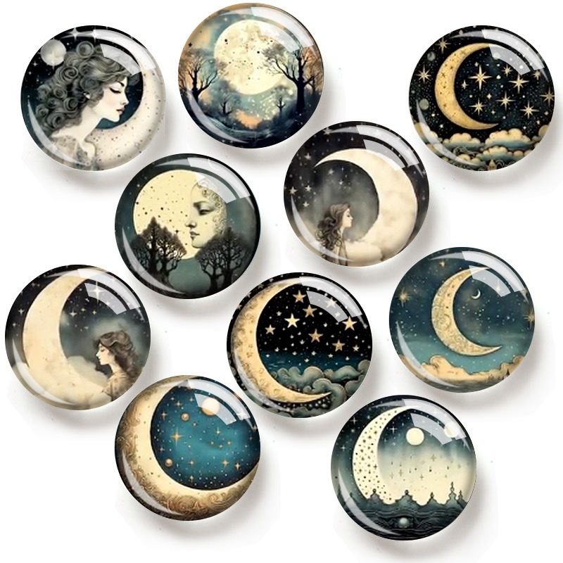MOON and STARS 12/18/20/25mm g - Moon Star Earrings review and price