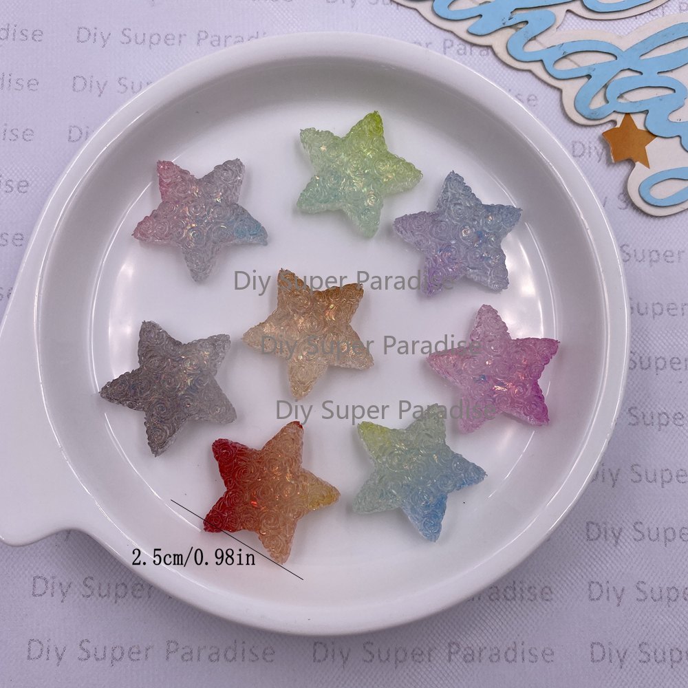 10PCS Resin Clear Candy Color  - Paradise Jewelry & Watches Llc Miami review and price