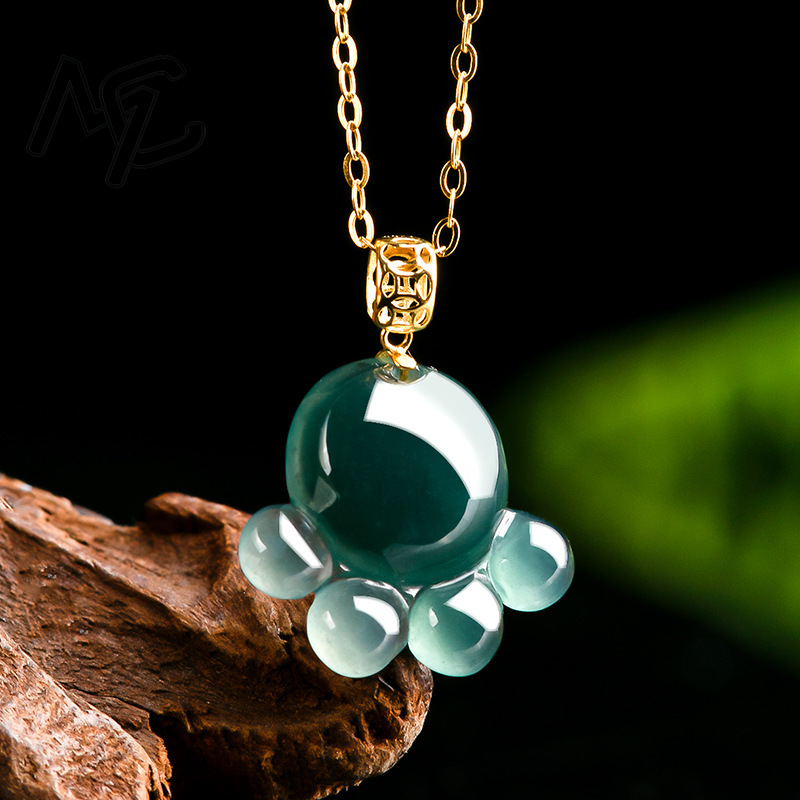 Natural Real Emerald Blue Wate - Jewelry & Watches Store review and price