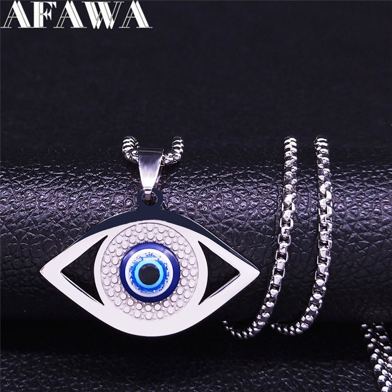 Islam Hamsa Evil Blue Eye Neck - Jewelry & Watches Store review and price
