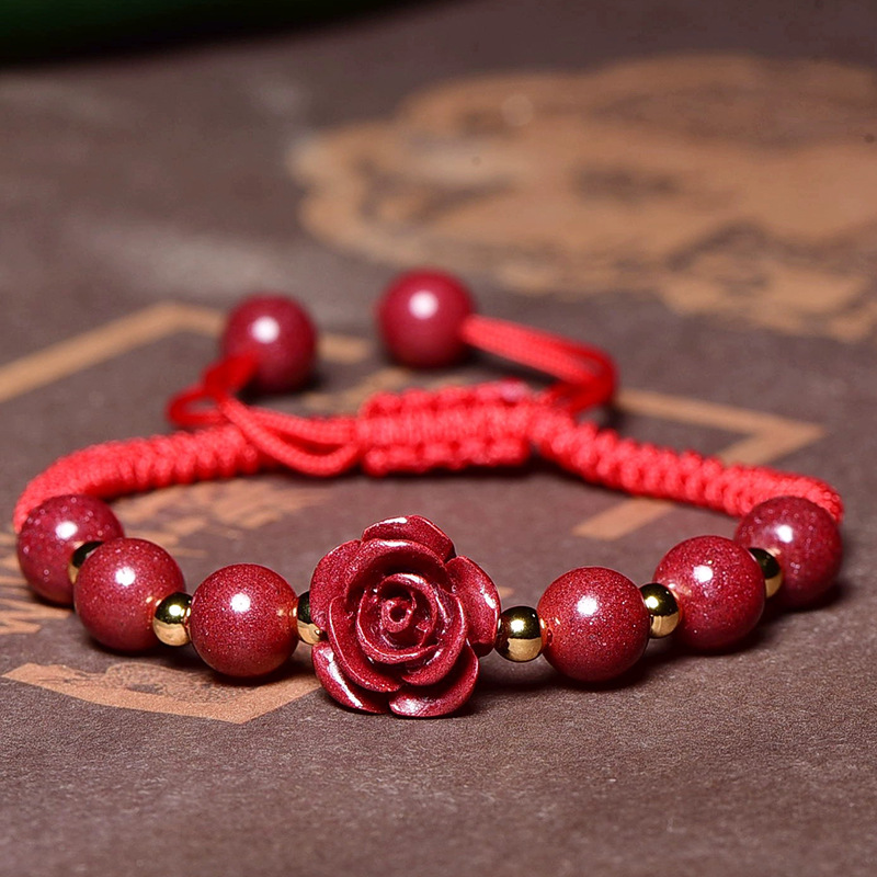 Red Cinnabar Rose Flower Beads - Luxury Gifts Jewelry & Watches Namfleg Mostar review and price